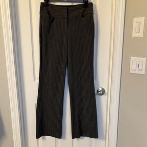 Express Dark Gray Pinstripe Trousers